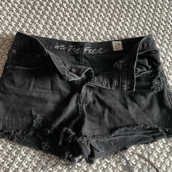 Free People Loving Good Vibrations Cutoffs - Picture 3 of 5